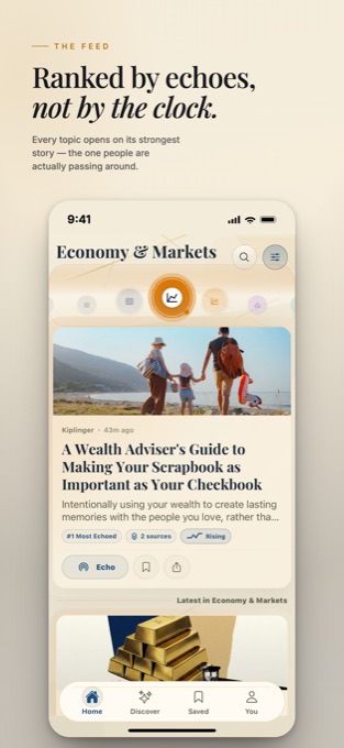 El feed de Economía y mercados, con la historia con más echoes, su fuente y su tiempo de lectura.