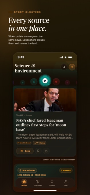 Una historia de Ciencia y medio ambiente en un tema oscuro, agrupada con una segunda fuente sobre la misma noticia.